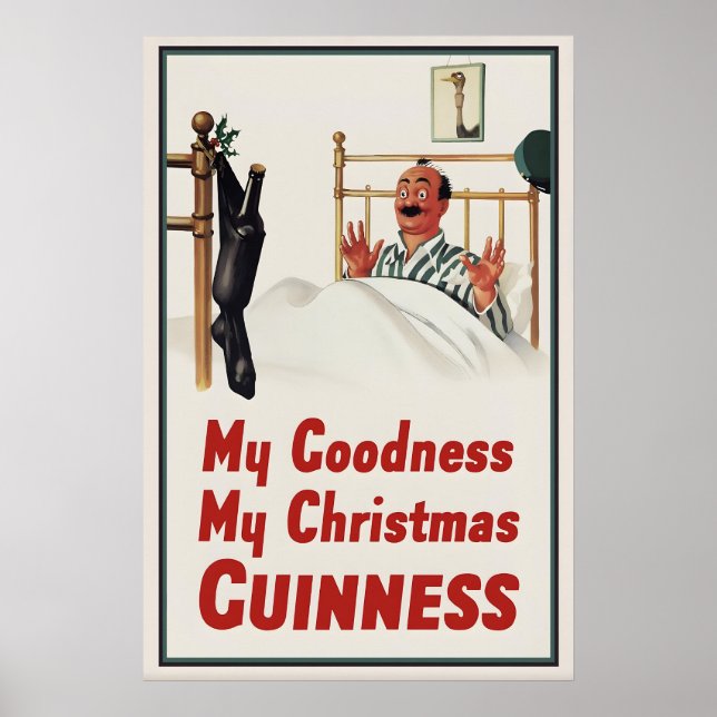 Impressão do Cartaz da Meia de Natal da Guinness J (Frente)