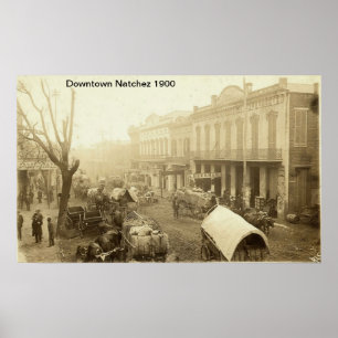 Impressão do centro de Natchez