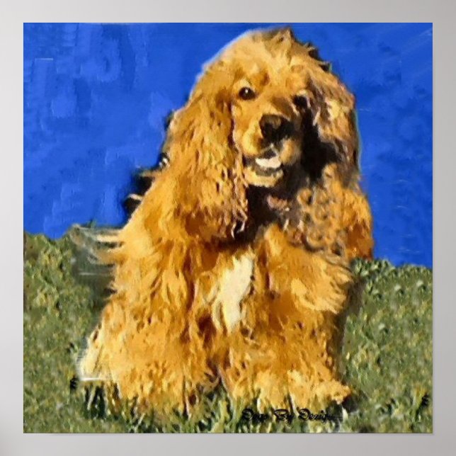 Impressão do Cocker Spaniel Art (Frente)