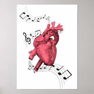 Impressão do Coração, Notas Musicais, Coração Musi