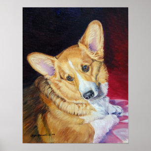 Impressão do Corgi de Galês do Pembroke