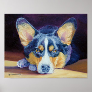 Impressão do Corgi de Galês do Pembroke
