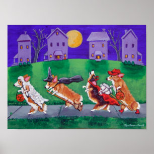 Impressão do Corgi de Galês do Pembroke