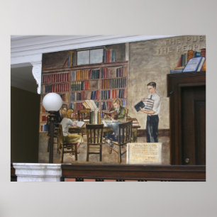 Impressão do ~ das pinturas murais 8 de WPA