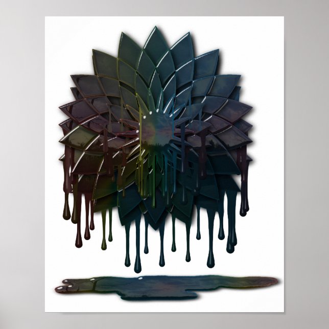 Impressão do Derramar de óleo (Frente)