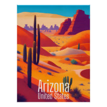 Impressão do Deserto do Arizona EUA