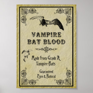 Impressão do Dia das Bruxas de Vampiro Bat
