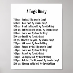 Impressão do diário de um cão