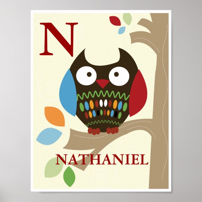 Impressão do Enfermeiro da Coruja das Árvores Boni (Frente)