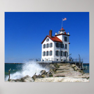 Impressão do farol de Lorain