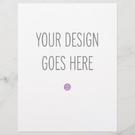 Impressão do folheto em formato Carta (8"x11,5")