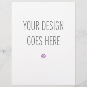 Impressão do folheto em formato Carta (8"x11,5")