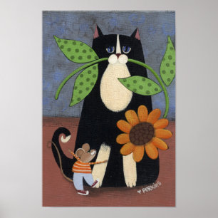 Impressão do gato e do rato