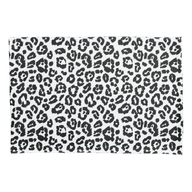 Impressão do Leopardo Branco e Preto (Frente)