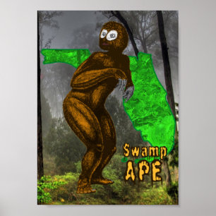 Impressão do macaco do pântano