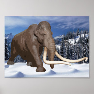 Impressão do Mammoth Woolly