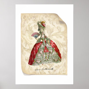 Impressão do manuscrito de MarieAntoinette