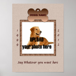 Impressão do Memorial do Cachorro - Pedras Marrons