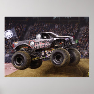 Impressão do monster truck do metal
