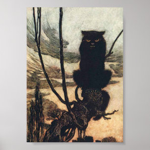 Impressão do monstro por Arthur Rackham