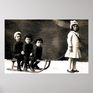 impressão do Natal dos anos 20