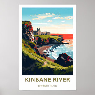 Impressão do Norte da ilha do rio Kinbane