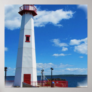 Impressão do poster da arte do farol
