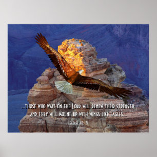 Impressão do poster da escritura de Eagle do 40:3