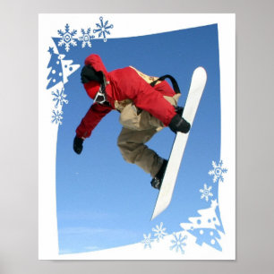 Impressão do poster da garra do Snowboard