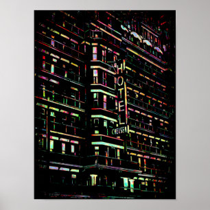 Impressão do poster da Nova Iorque do hotel de