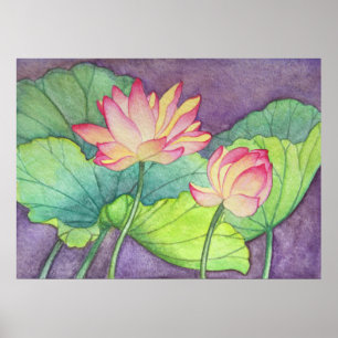 Impressão do poster das flores de Lotus #2