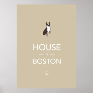 Impressão do poster de Boston Terrier