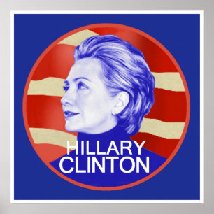 Impressão do POSTER de Hillary Clinton