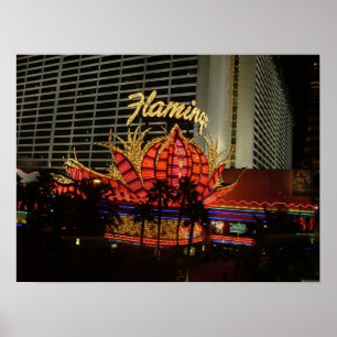 Impressão do poster de Las Vegas do flamingo