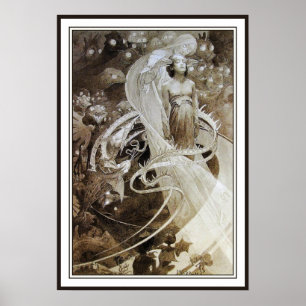 Impressão do poster de Mucha - ilustração do ~ 