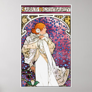 Impressão do poster de Nouveau da arte do vintage