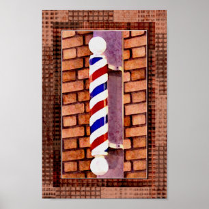 Impressão do poster do barbeiro/cabeleireiro dos