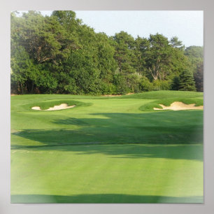 Impressão do poster do campo de golfe