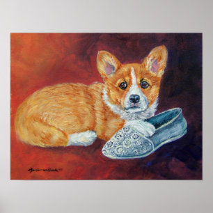 Impressão do poster do Corgi de Galês do Pembrok