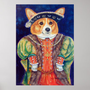 Impressão do poster do Corgi de Galês do Pembrok