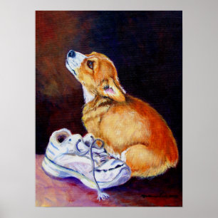 Impressão do poster do Corgi de Galês do Pembrok
