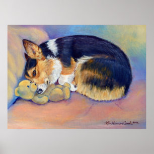Impressão do poster do Corgi de Galês do Pembrok