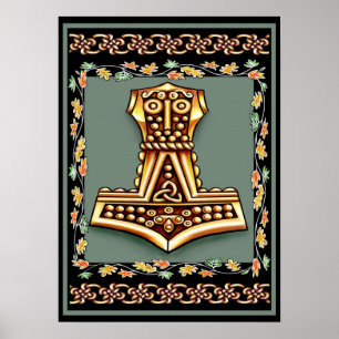 Impressão do poster do martelo dos Thors