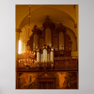 Impressão do poster do órgão de tubulação