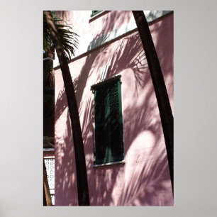 Impressão do poster do rosa Pastel da biblioteca