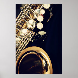 Impressão do poster do saxofone