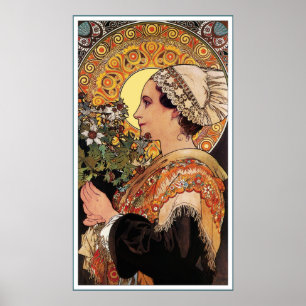 Impressão do poster: Mucha - cardo das areias