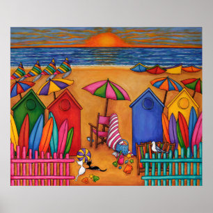 Impressão do prazer do verão