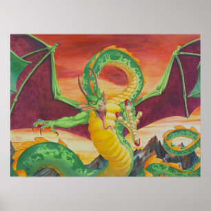 Impressão do Redesign do dragão de Shivan