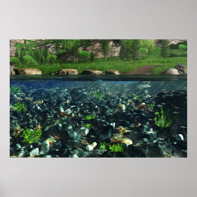 Impressão do rio Cwm (Frente)